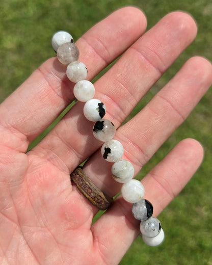 Rainbow Moonstone Stretchy Bracelet