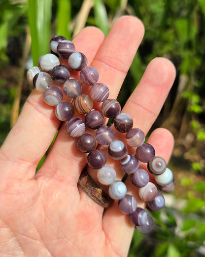 Botswana Agate Stretchy Bracelet