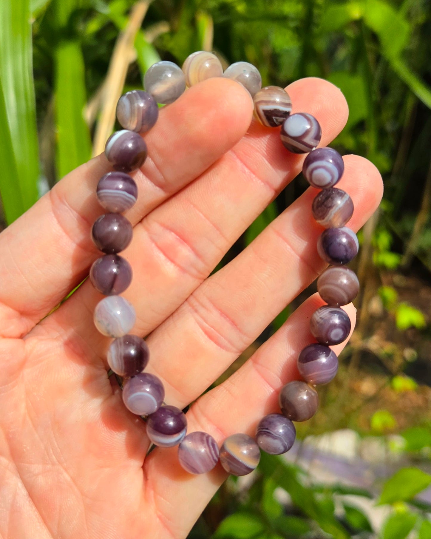 Botswana Agate Stretchy Bracelet