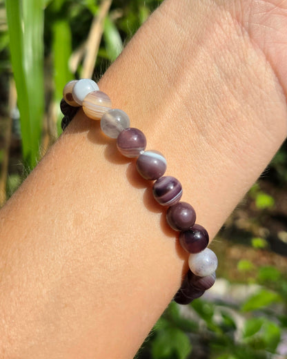 Botswana Agate Stretchy Bracelet