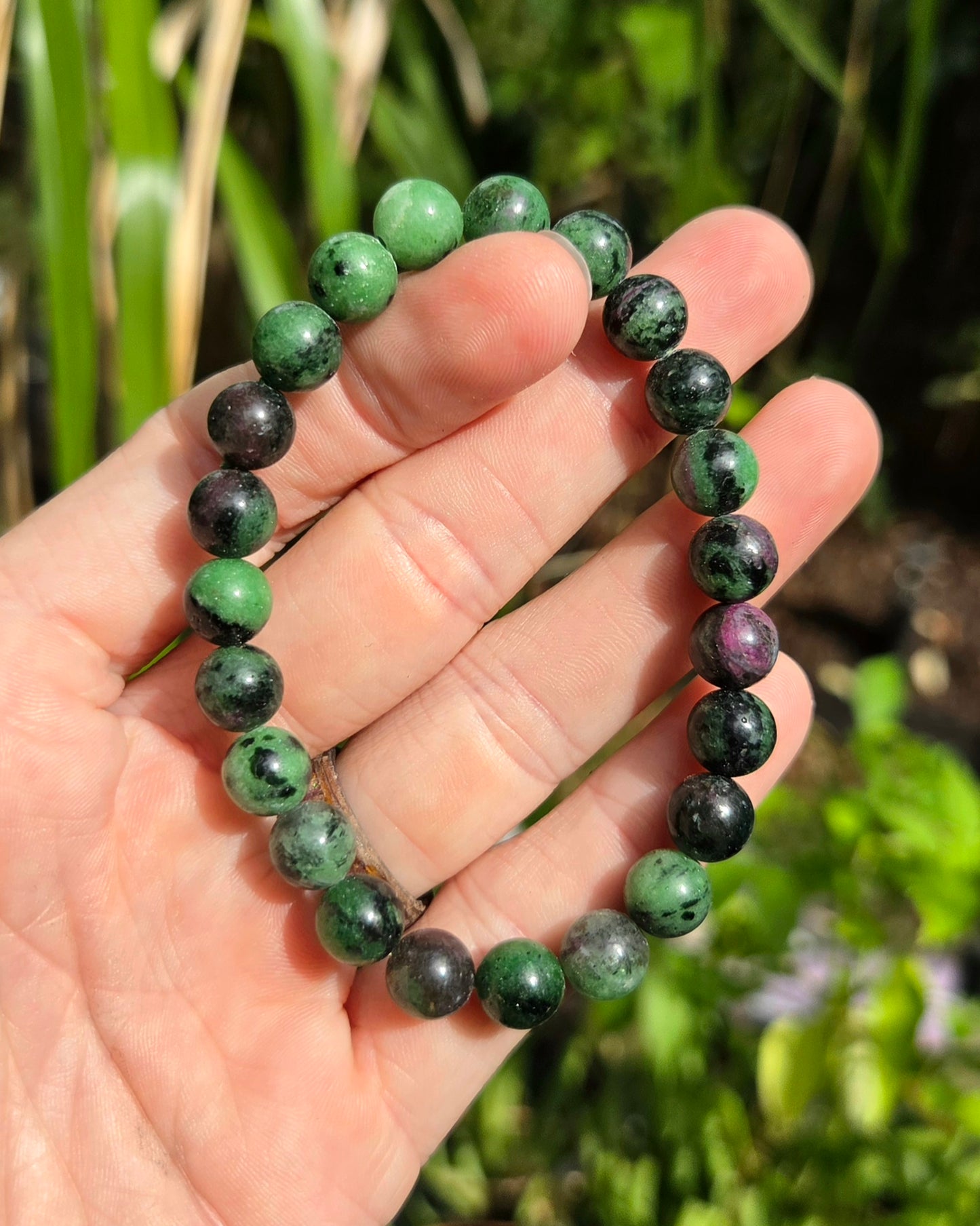 Ruby in Zoisite Stretchy Bracelet