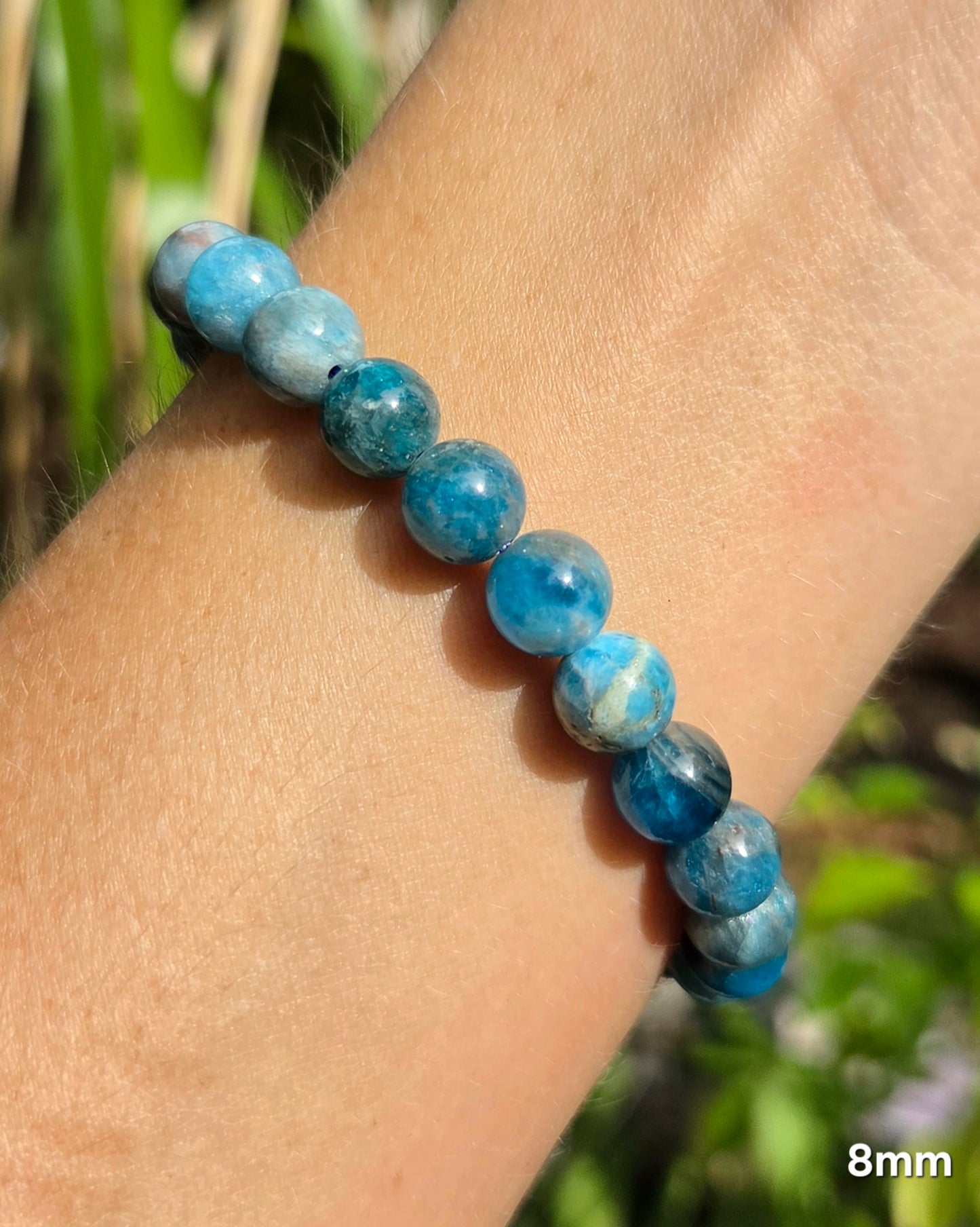 Blue Apatite Stretchy Bracelet