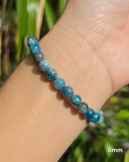 Blue Apatite Stretchy Bracelet