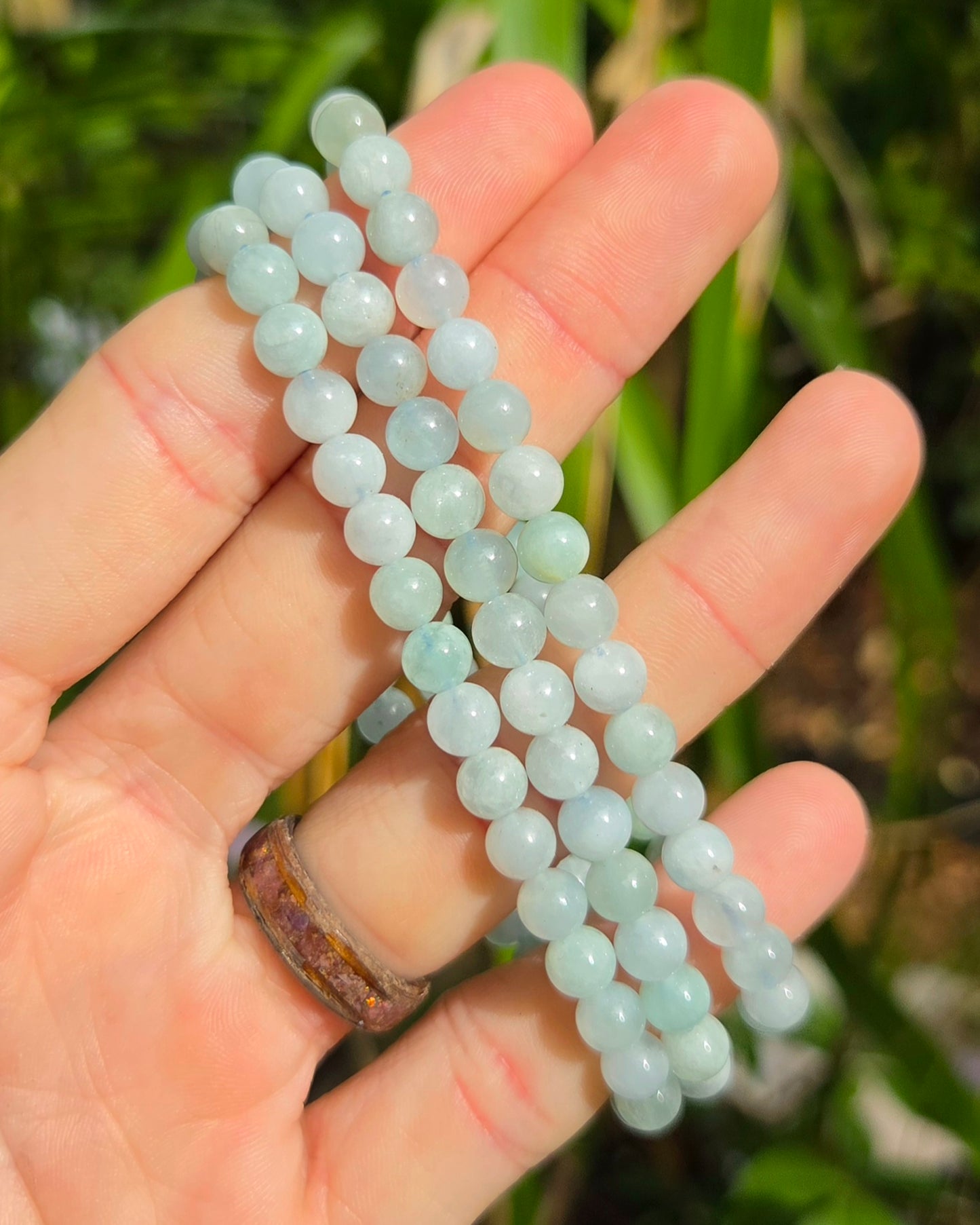 Aquamarine Stretchy Bracelet