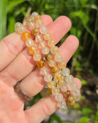 Golden Healer Quartz Stretchy Bracelet