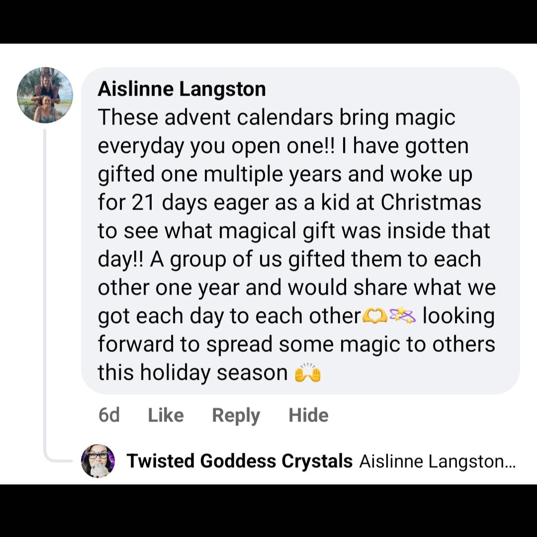 Yule Crystal Advent Calendar Pre-Order