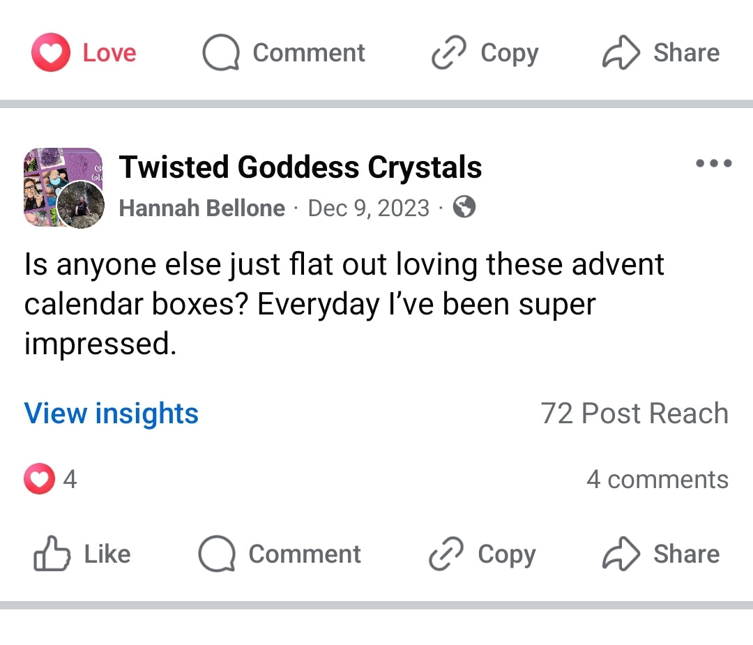 Yule Crystal Advent Calendar Pre-Order