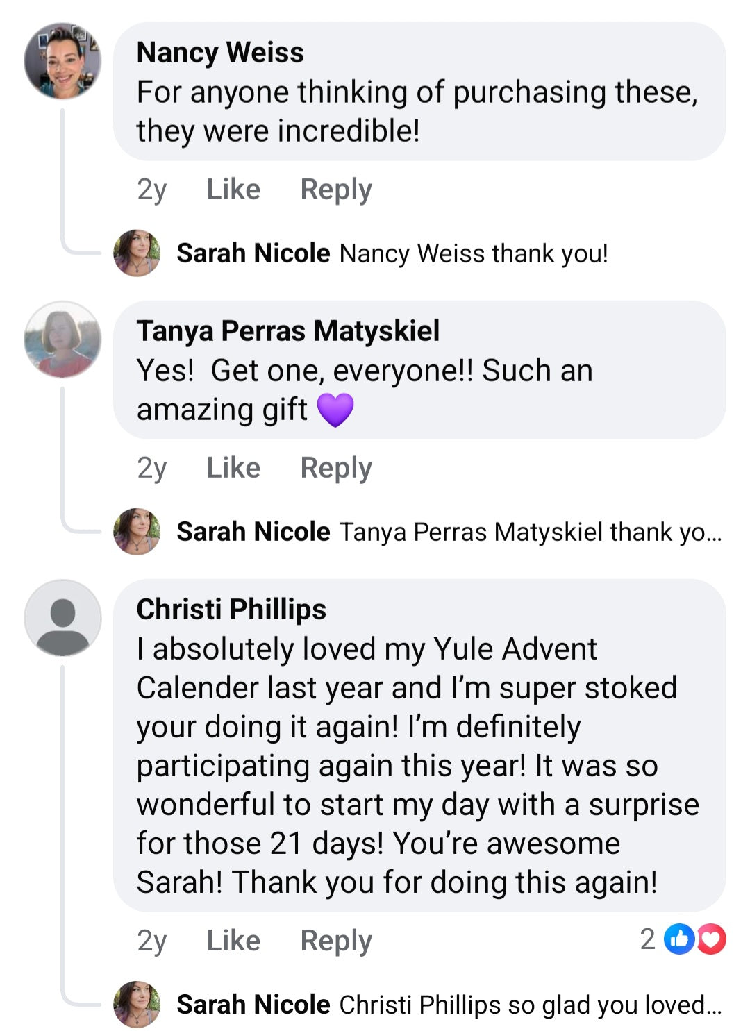 Yule Crystal Advent Calendar Pre-Order