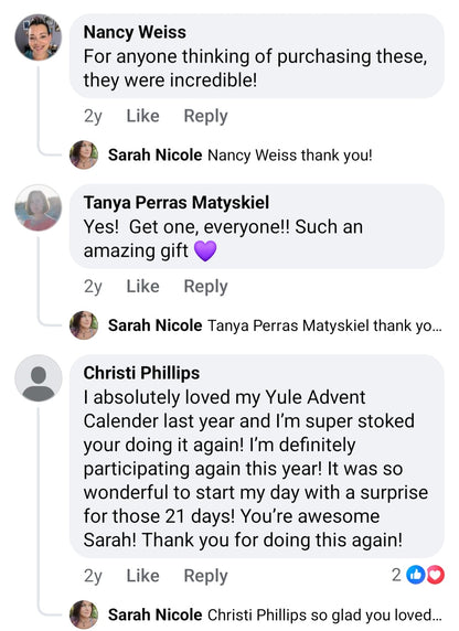 Yule Crystal Advent Calendar Pre-Order