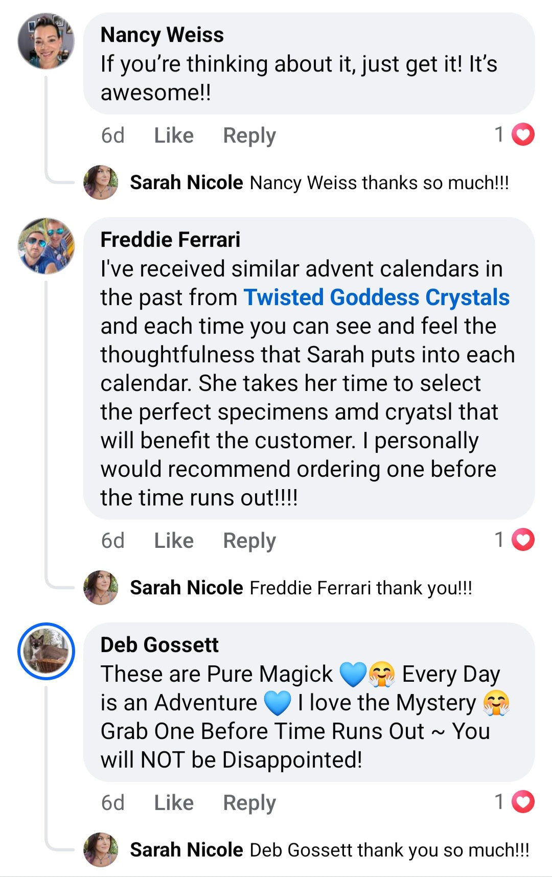 Yule Crystal Advent Calendar Pre-Order