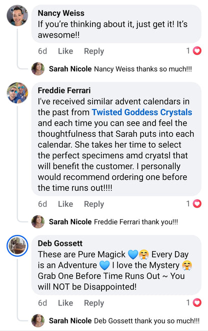 Yule Crystal Advent Calendar Pre-Order