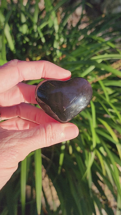 Rainbow Obsidian Hearts