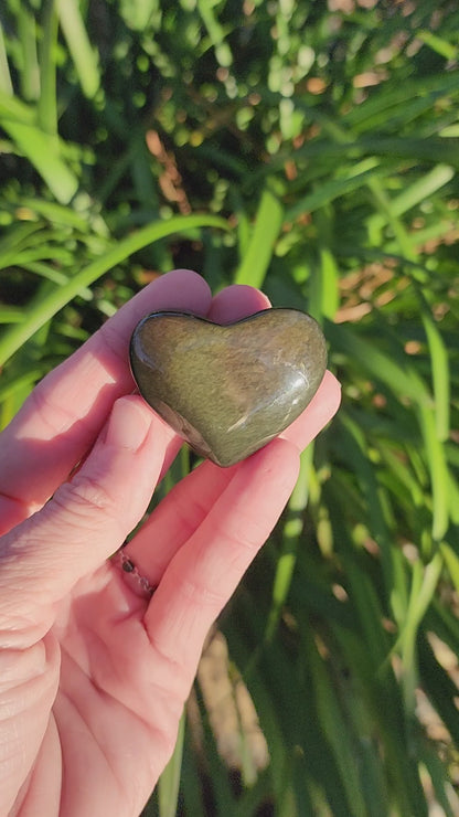 Rainbow Obsidian Hearts