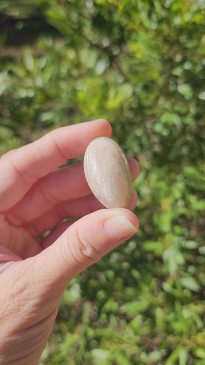 Sunstone in Moonstone aka Belomerite Tumble