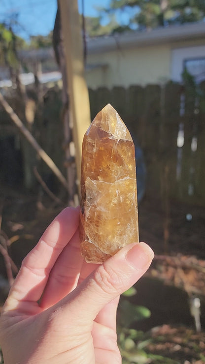 Natural Brazilian Citrine Towers