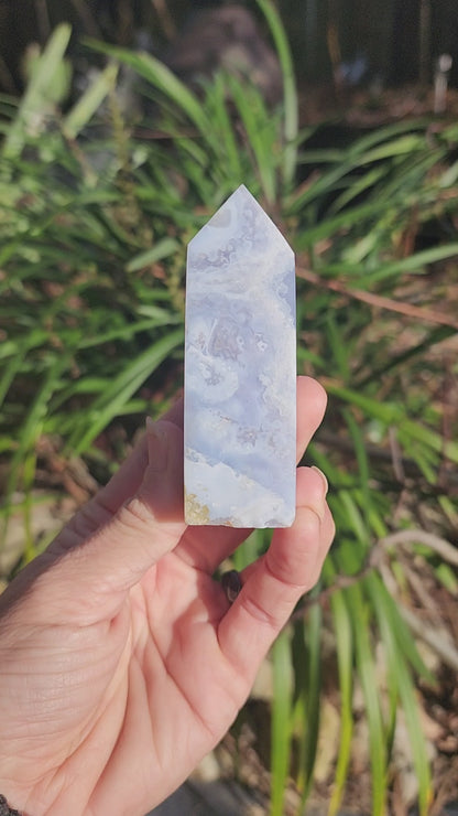 Blue Lace Agate Obelisks