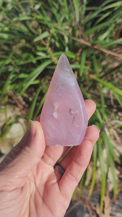 Pink Jelly Agate Freeform