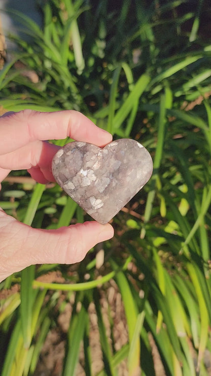 Gemmy Lepidolite Hearts