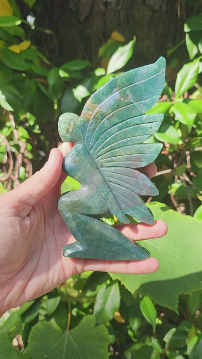 Large Fairy (Moss Agate or Sea Jasper)