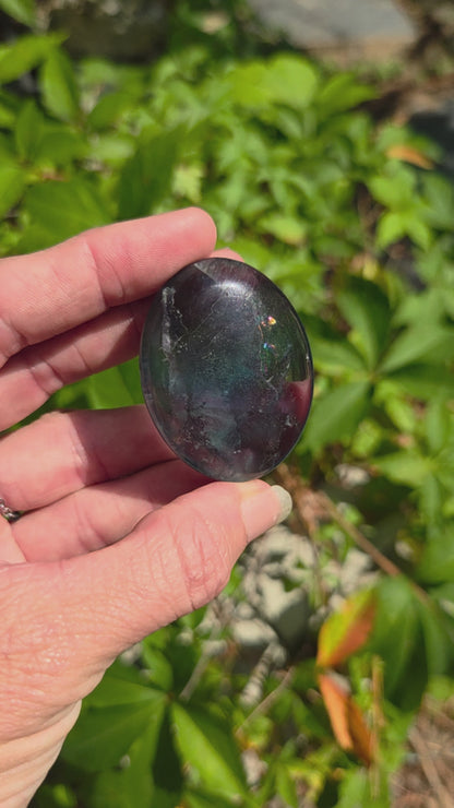 Fluorite Palm Stone