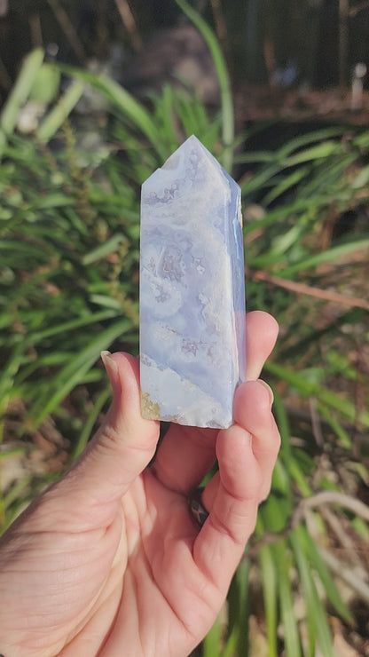 Blue Lace Agate Obelisks