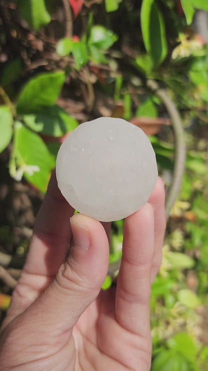 Clear Quartz Full Moon Sphere