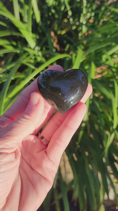 Rainbow Obsidian Hearts