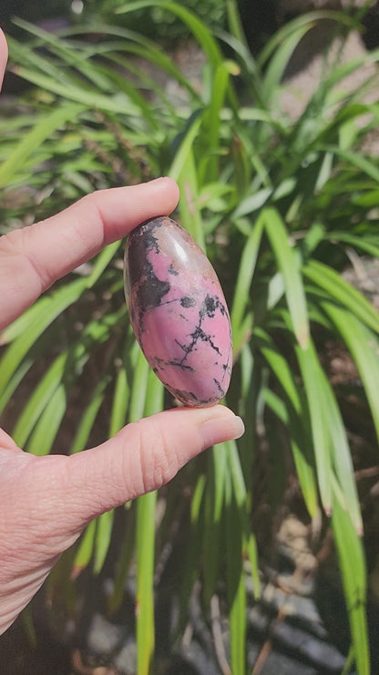 Rhodonite Shiva Lingam