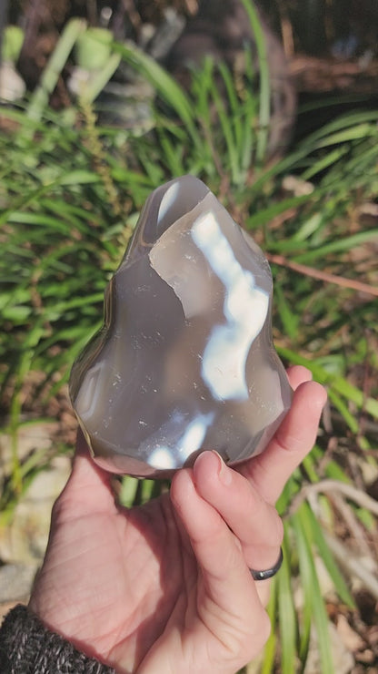 Orca Agate Flames