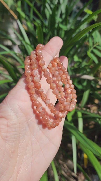 High Quality Sunstone Stretchy Bracelet