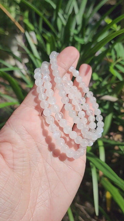 Rainbow Moonstone Stretchy Bracelet