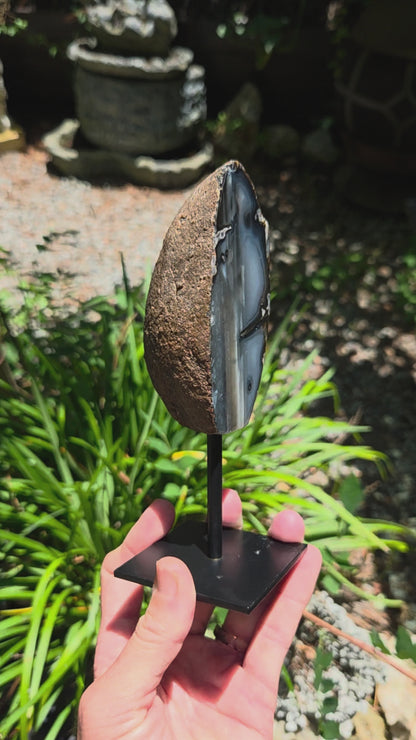 Polished Agate on Stand