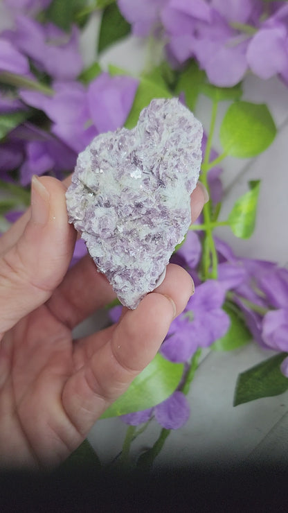 Gemmy Lepidolite Clusters Purple Mica