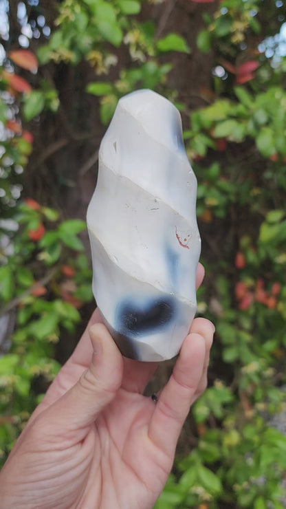 Orca Agate Flames