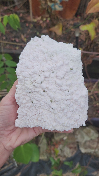 Rare Crystallized Pink Mangano Calcite Clusters