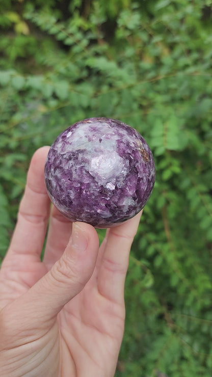 Gemmy Lepidolite Sphere