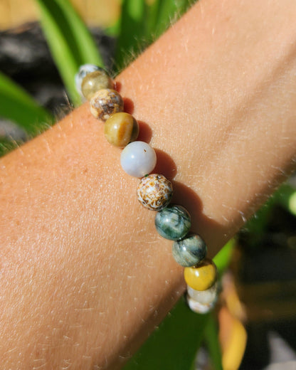 Ocean Jasper Stretchy Bracelet
