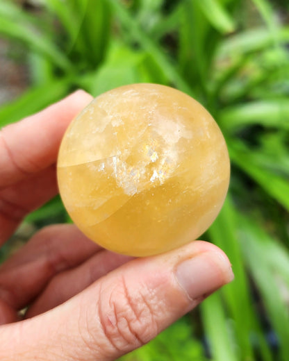 Honey Calcite Sphere