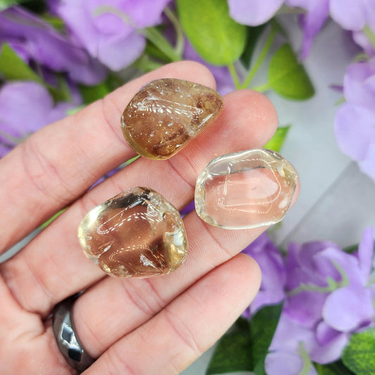 Natural Citrine Tumble (not heat treated)