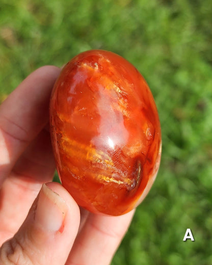 Carnelian Palm Stone