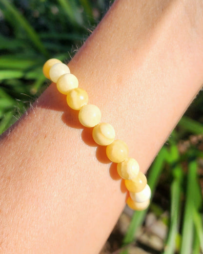 Orange/Yellow Calcite Stretchy Bracelet