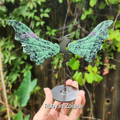 Dragon Wings (Howlite, Maligano Jasper, or Ruby Zoisite)