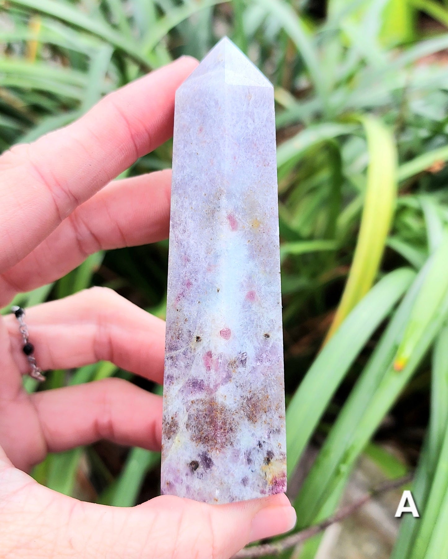 Unicorn Stone Towers (Lepidolite, Pink Tourmaline, Smoky Quartz, and Albite)