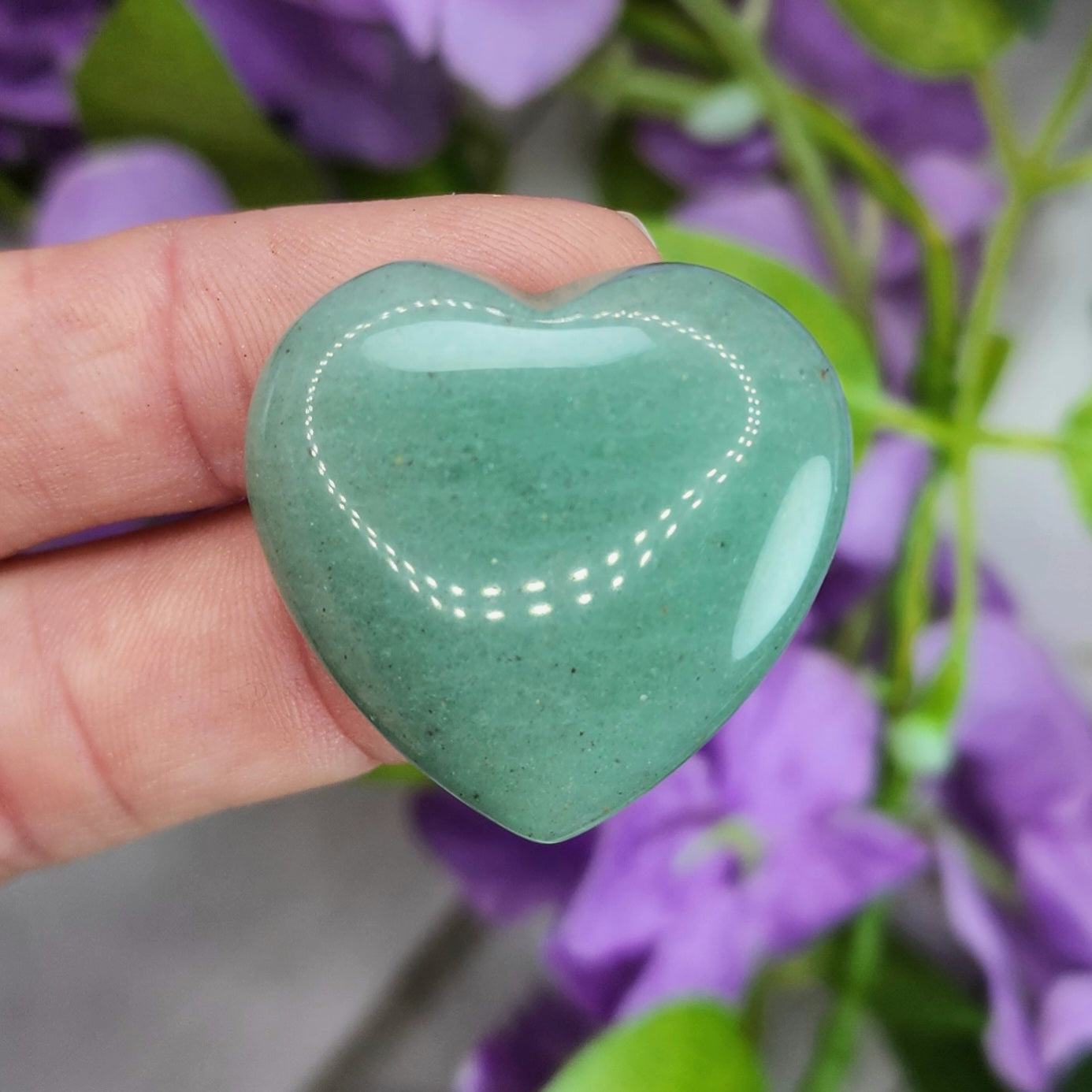 Green Aventurine Small Heart