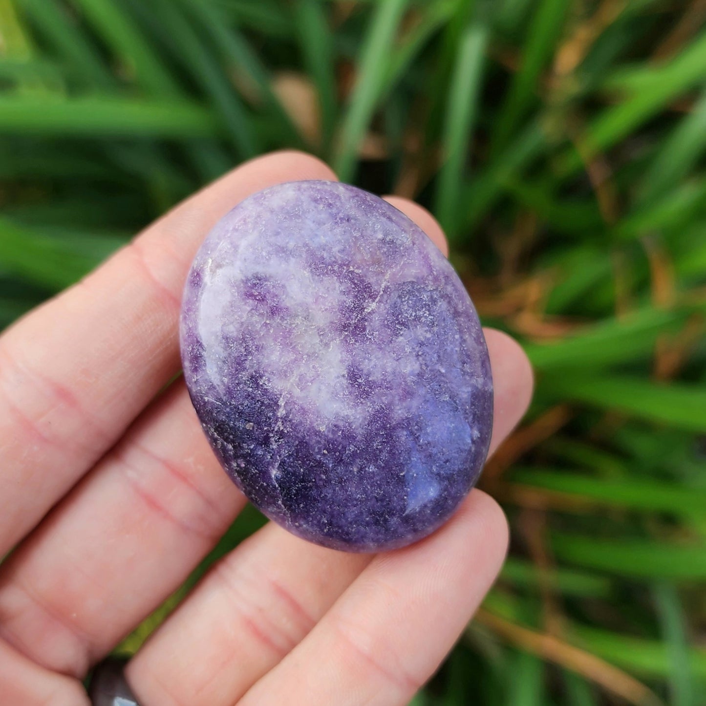 Lepidolite Palm Stone