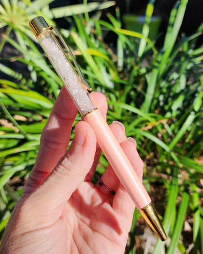 Clear Quartz Pen for Writing & Manifestation
