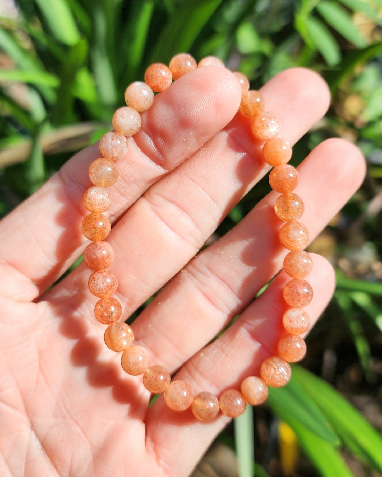 High Quality Sunstone Stretchy Bracelet