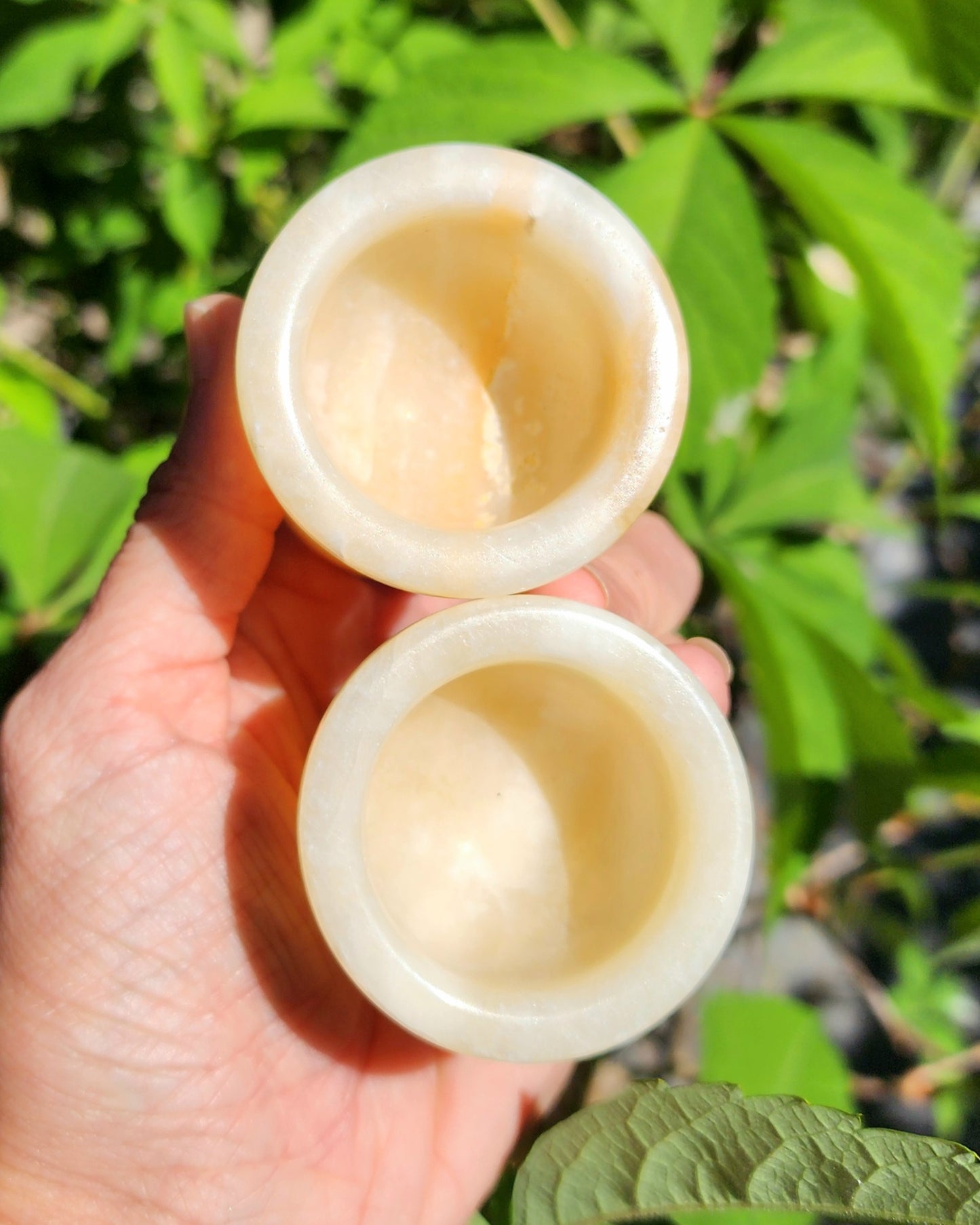 Orange/Yellow Calcite Mortar & Pestle