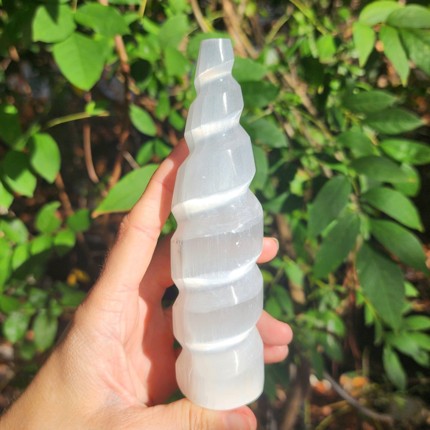 Satin Spar Selenite Spiral Towers