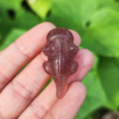 Axolotl Carving (Amethyst, Garnet, Green Aventurine, Strawberry Quartz)